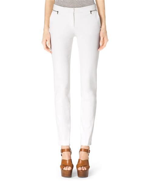 michael kors white pants|michael kors women white pants.